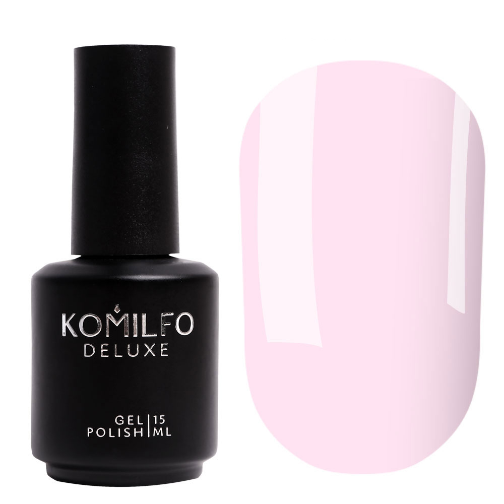 Gel polish Komilfo Deluxe Series D033 (light, lilac-pink, enamel), 15 ml.