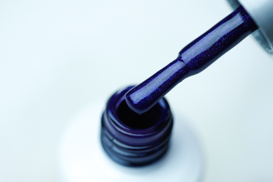 Gel varnish Atica Falling Stars GPM86 (blue, micro-shine), 7.5 ml
