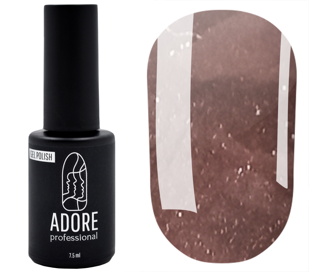 Гель-лак ADORE Professional №429 (коричнево-бордовый, микроблеск), 7,5 мл