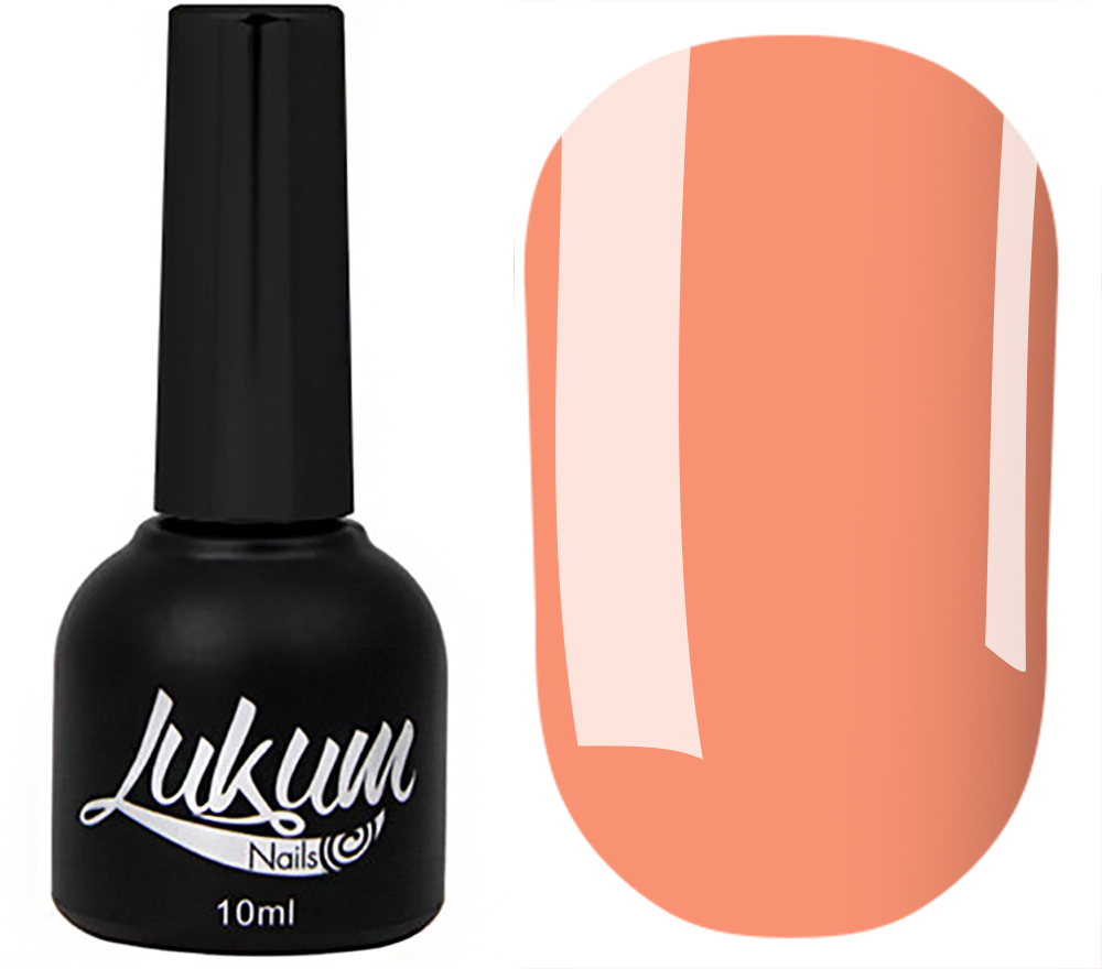 Гель-лак Lukum № 076 (ярко-персиковый, эмаль), 10 мл