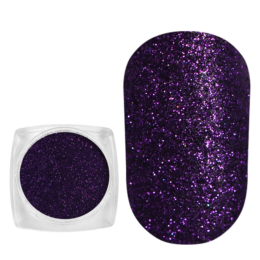 Komilfo spangles 043, size 0.08 mm, (purple), E 2.5 g