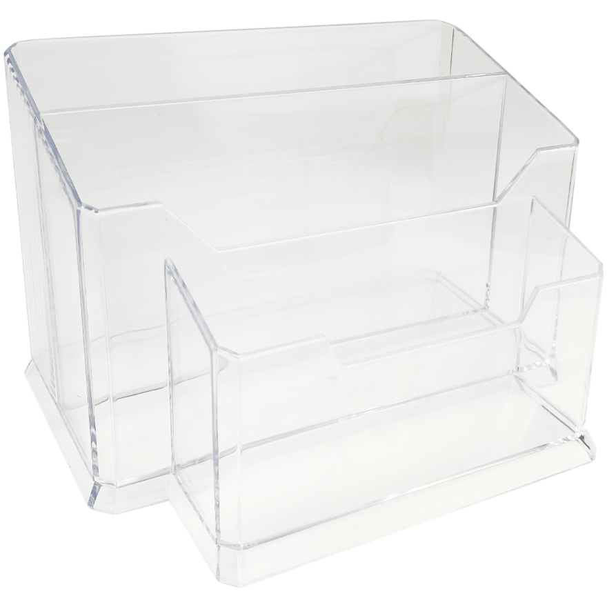 Stand for nail files and brushes on 3 sections (transparent) Stand for nail files and brushes on 3 sections (transparent)