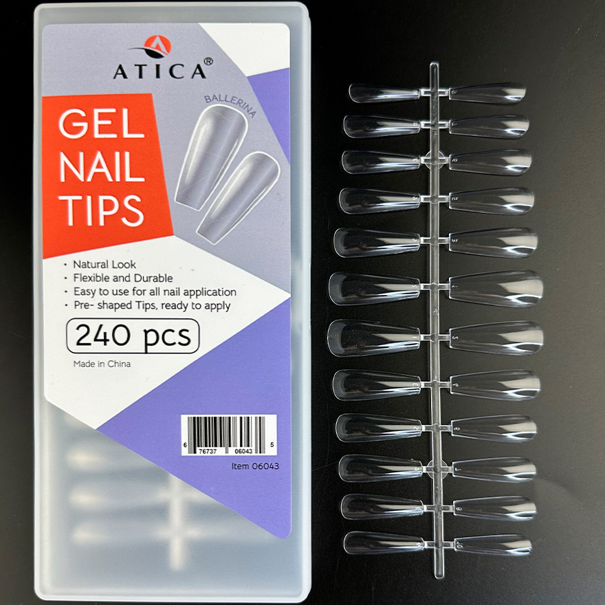 Atica Gel tips for extensions Ballerina, 240 pcs