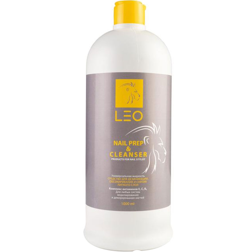 LEO 2in1 Cleanser & Nail prep - means for degreasing the nail and removing the sticky layer, 1000 ml