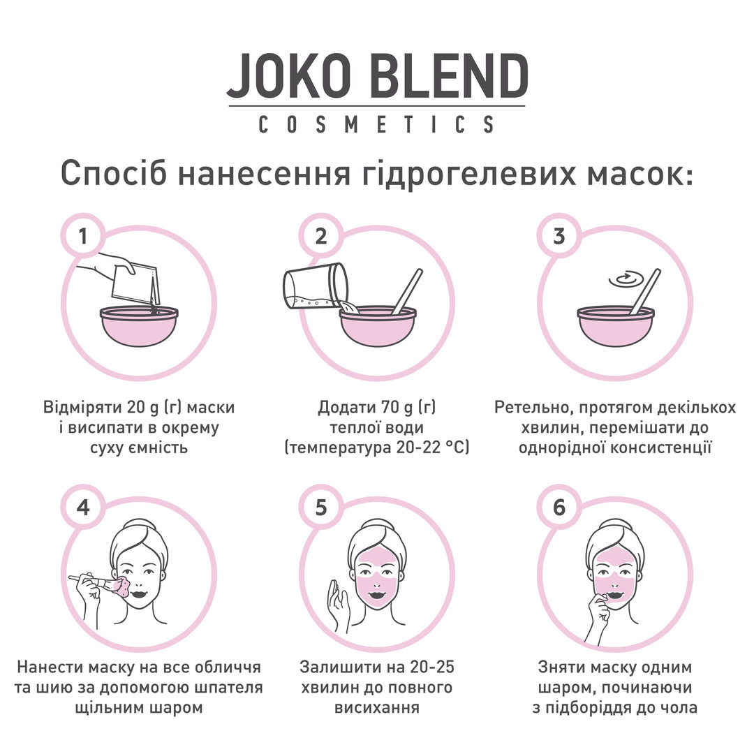 JOKO BLEND Bourbon Rose Hydrogel Mask, 20 g