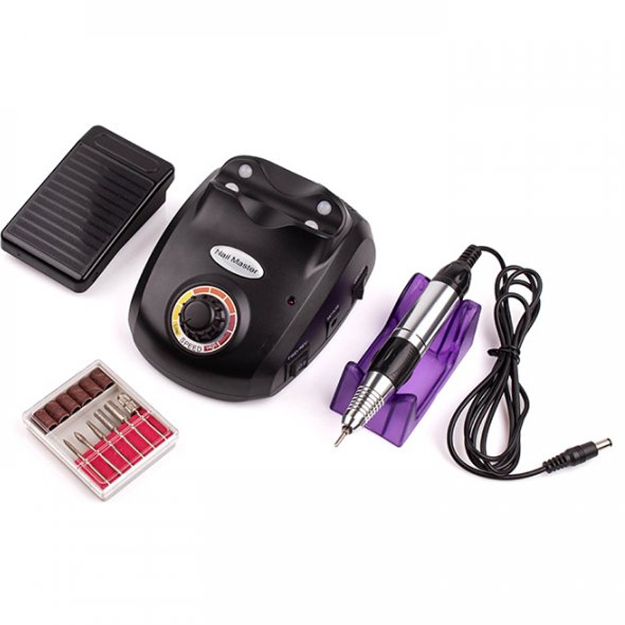 Manicure machine ZS-603 Black with pedal (45W/35000 rpm), (3 months warranty)