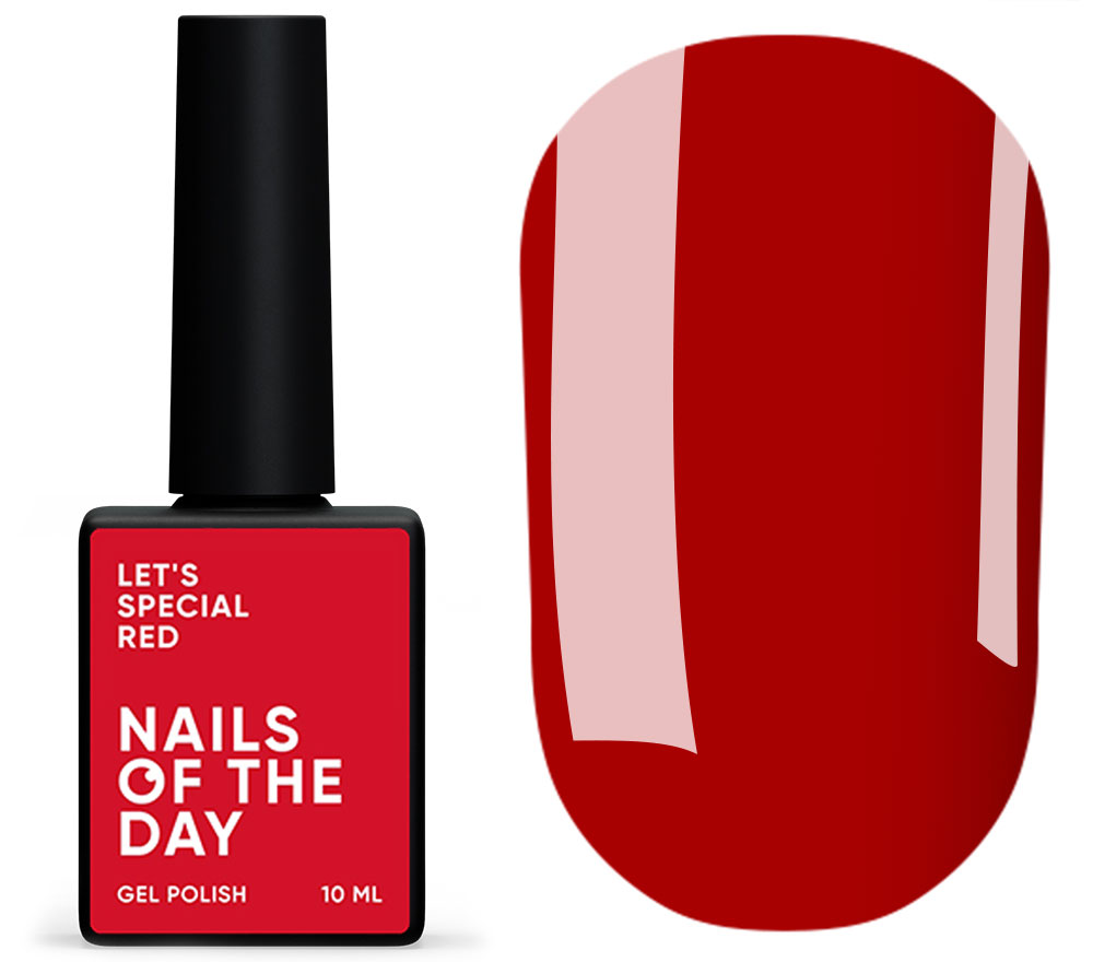 Nails Of The Day Гель-лак Let’s special Red, 10 мл