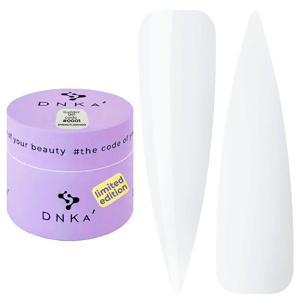 DNKa Гель для ногтей Builder Gel Spring Flamingo #0001, 15 мл