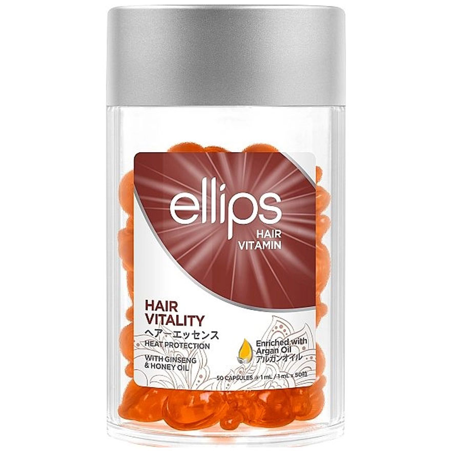 Ellips Hair Vitamin Вітаміни для волосся "Здоров’я волосся" з Женьшенем та медом, 50*1 мл Ellips Hair Vitamin Вітаміни для волосся "Здоров’я волосся" з Женьшенем та медом, 50*1 мл
