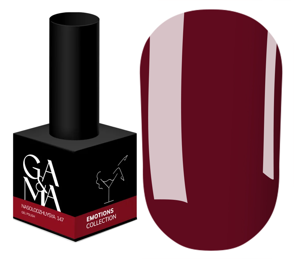 GA&MA Gel polish Emotions collection 147 nasolodzhuysya, 10 ml GA&MA Gel polish Emotions collection 147 nasolodzhuysya, 10 ml