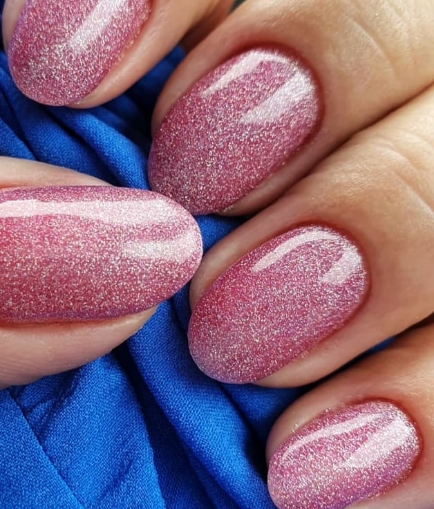 Gel polish ADORE Professional №356 (shimmering pink, micro glitter), 8 ml