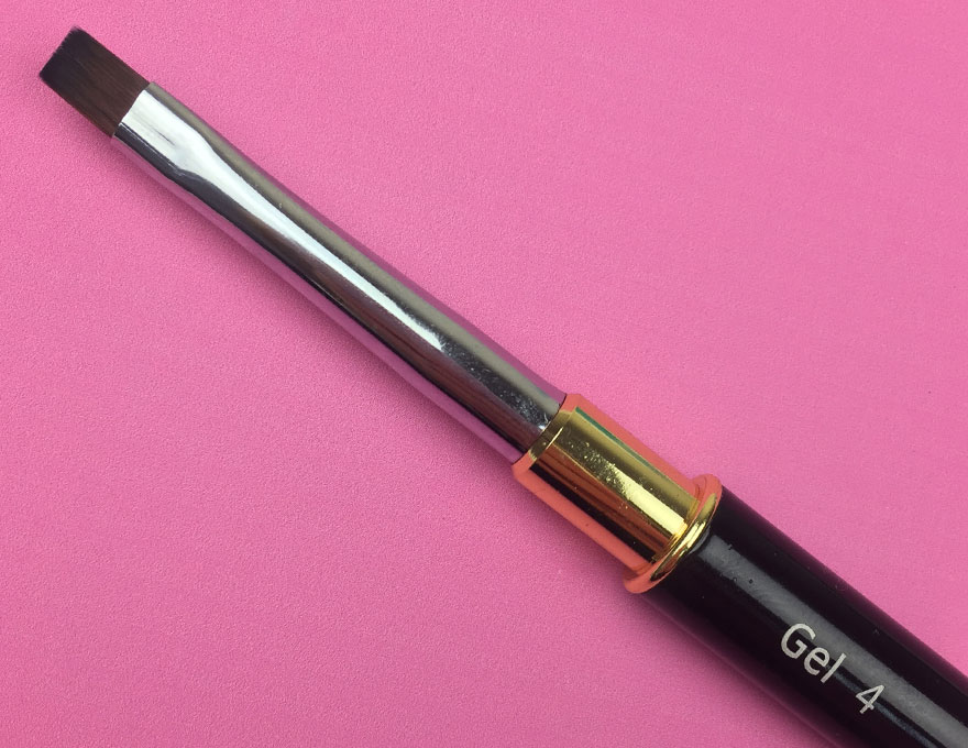Gel brush Kira Nails Gel flat 4 (Nylon)
