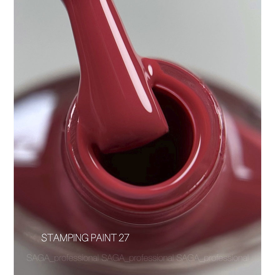SAGA professional farba varnish for stamping 27 berry, 8 ml