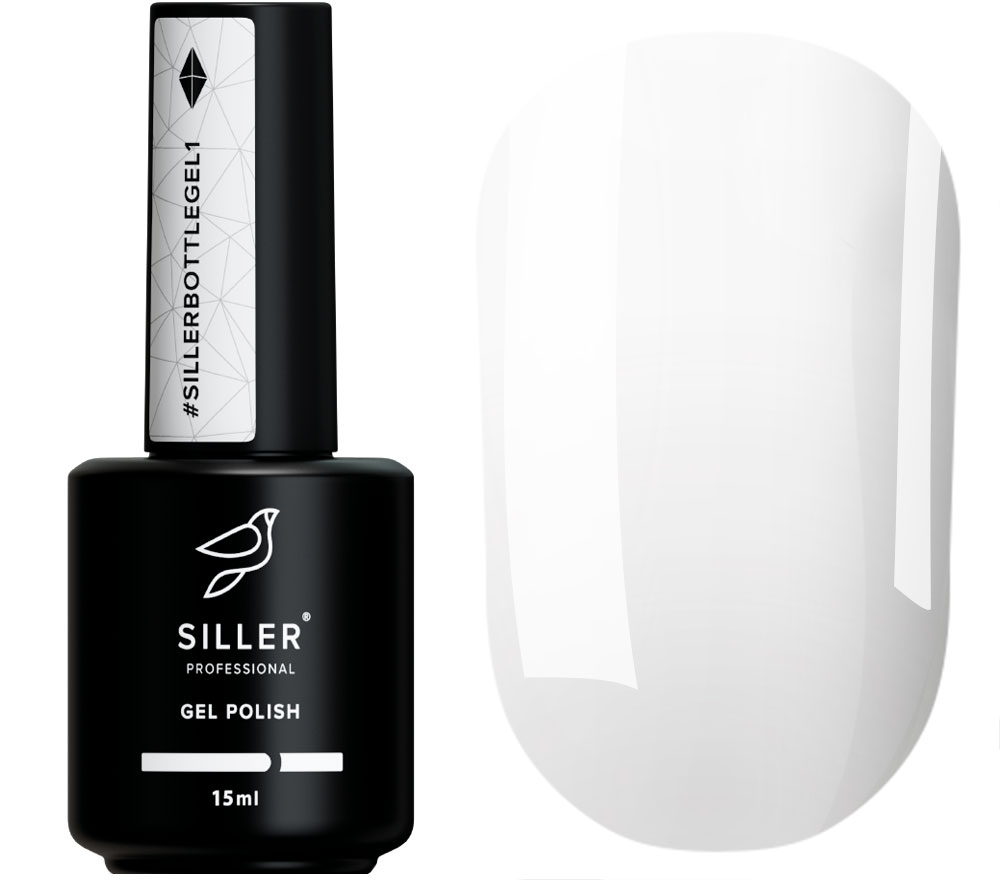 Siller Гель для нігтів Bottle Gel №01 (білий), 15 мл