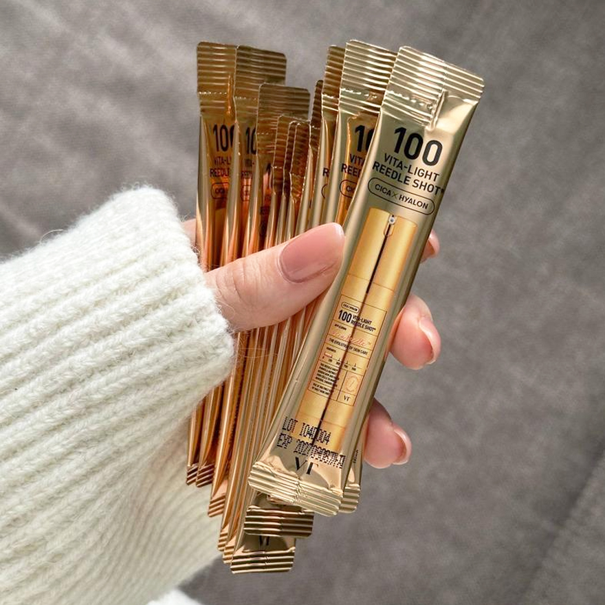 VT COSMETICS Сироватка для обличчя зі спікулами та вітаміном C Vita-Light Reedle Shot 100, 2 мл
