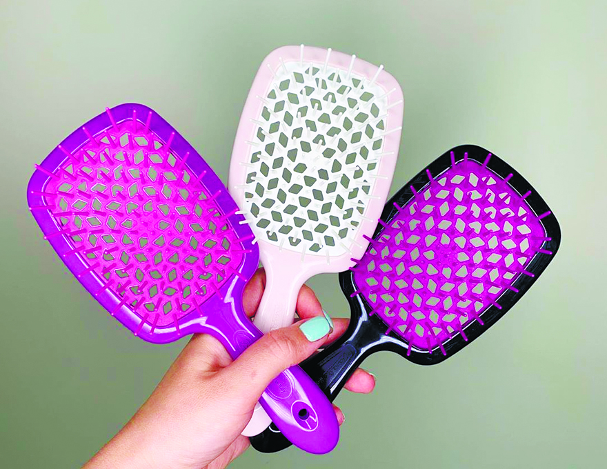 Janeke Superbrush Гребінець для волосся Чорний з фуксією