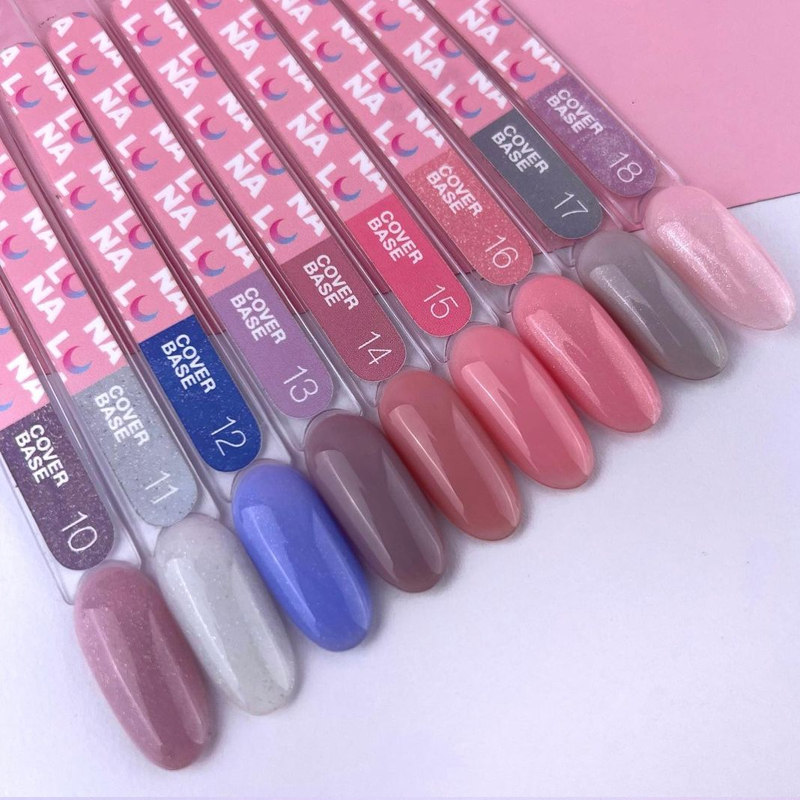 LUNA Cover Base №17 (pale gray, microshine), 13 ml