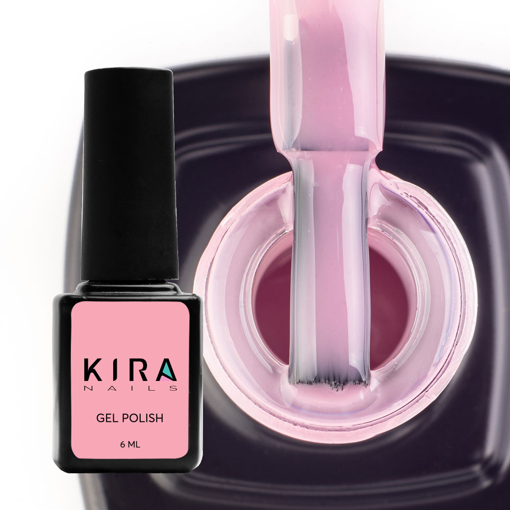 Гель-лак Kira Nails №002 (ніжно-рожевий, емаль), 6 мл