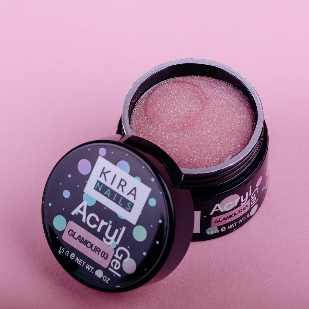 Kira Nails Acryl Gel Glamour 03, 30 г