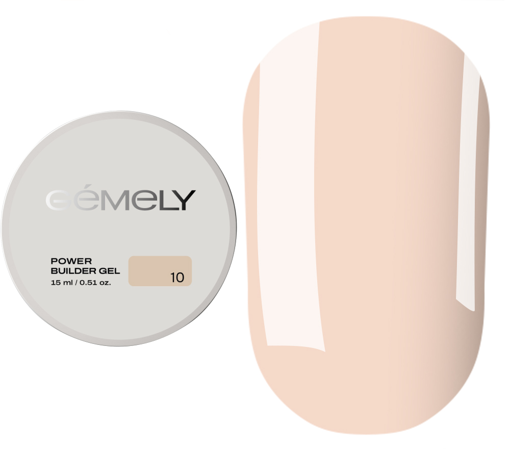 GÉMELY ex GA&MA Гель для нігтів Power Builder gel 010, 15 мл