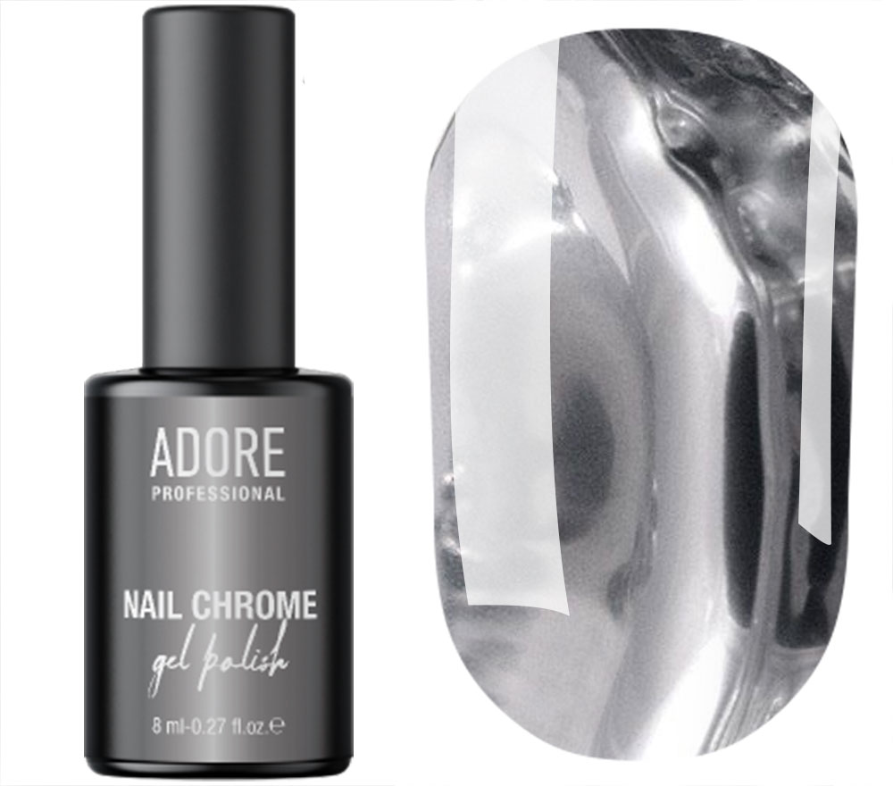 ADORE Liquid Metallic Paint for Nail Design Nail Chrome, 8 ml