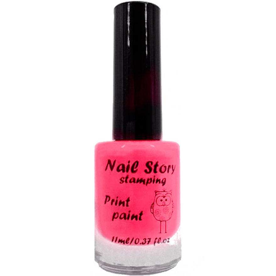 Nail Story stamping polish No. 09 (hot pink), 11 ml