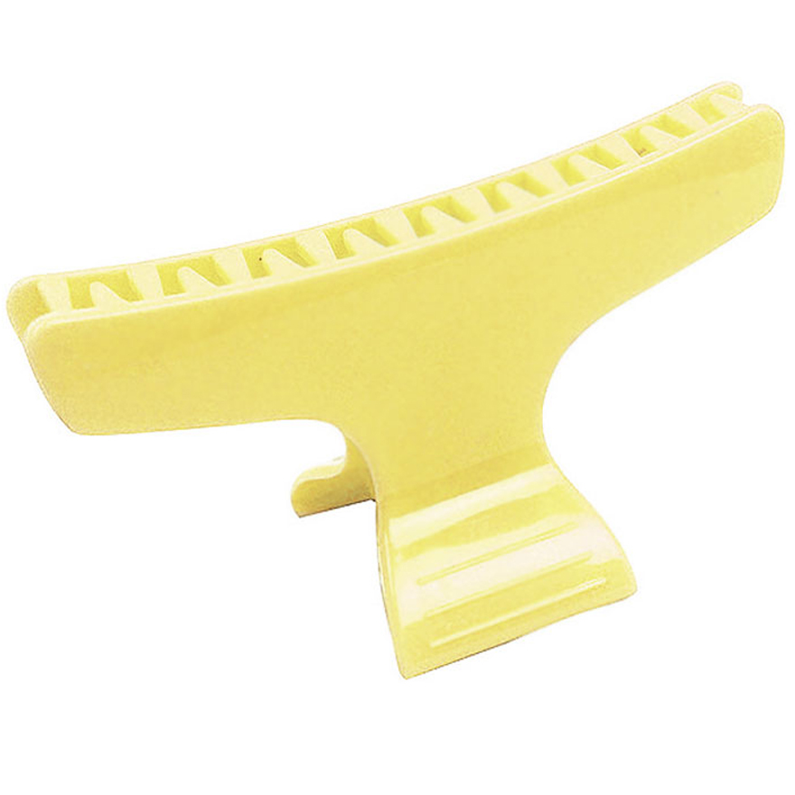 Hair clip (plastic crab), yellow, 9.5 cm