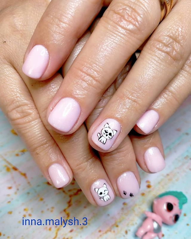 Valeri Gel nail polish 024 (pale pink, micro-shine), 6 ml