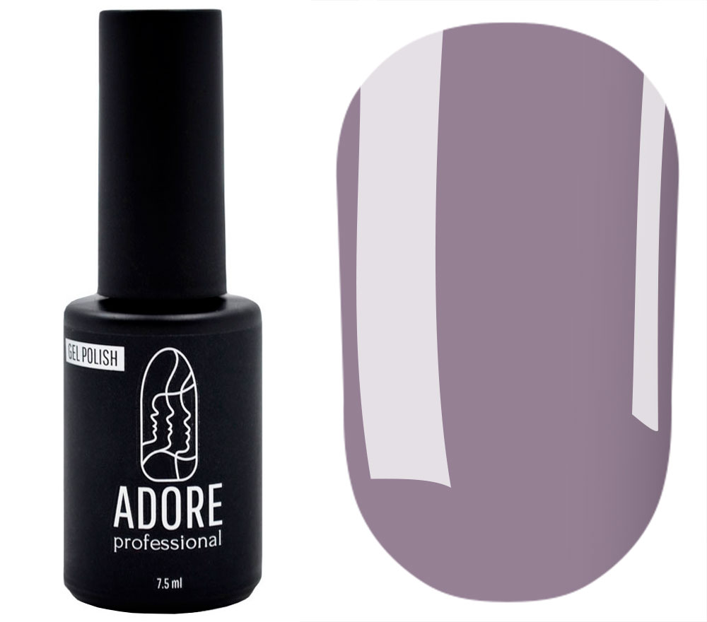 Gel varnish ADORE Professional No. 364 (smoky gray-lilac, enamel), 7.5 ml