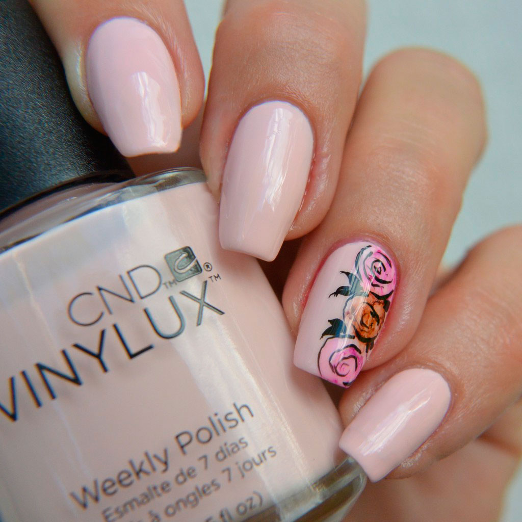 Varnish CND Vinylux - Winter Glow (203) (nude pink, enamel), 15 ml