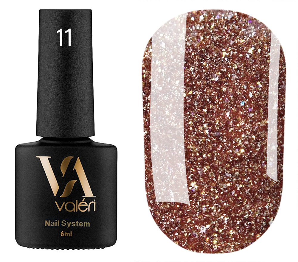 Valeri Gel polish for nails reflective Flash 11, 6 ml Valeri Gel polish for nails reflective Flash 11, 6 ml