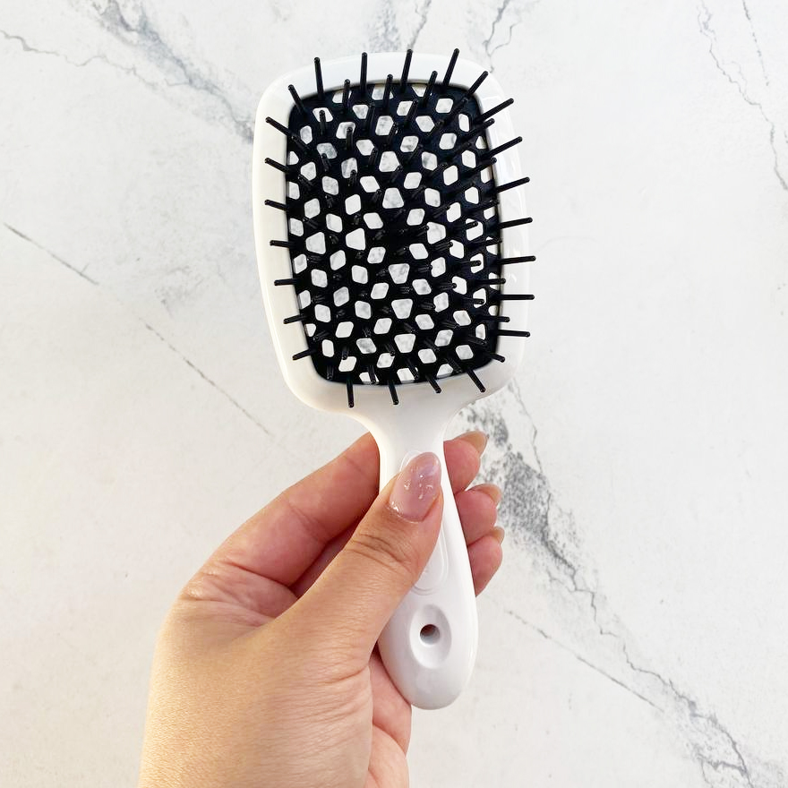 Janeke Superbrush Small Гребінець для волосся Біла з чорним