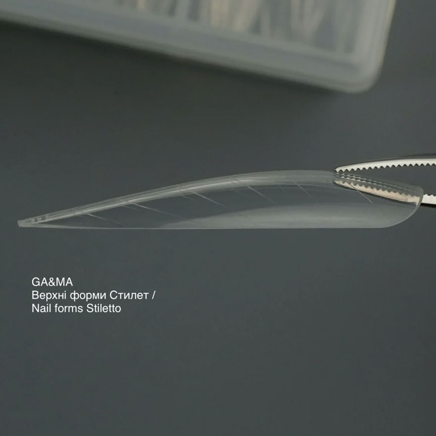 Ga&Ma Верхні форми Nails forms Stiletto collaboration with
