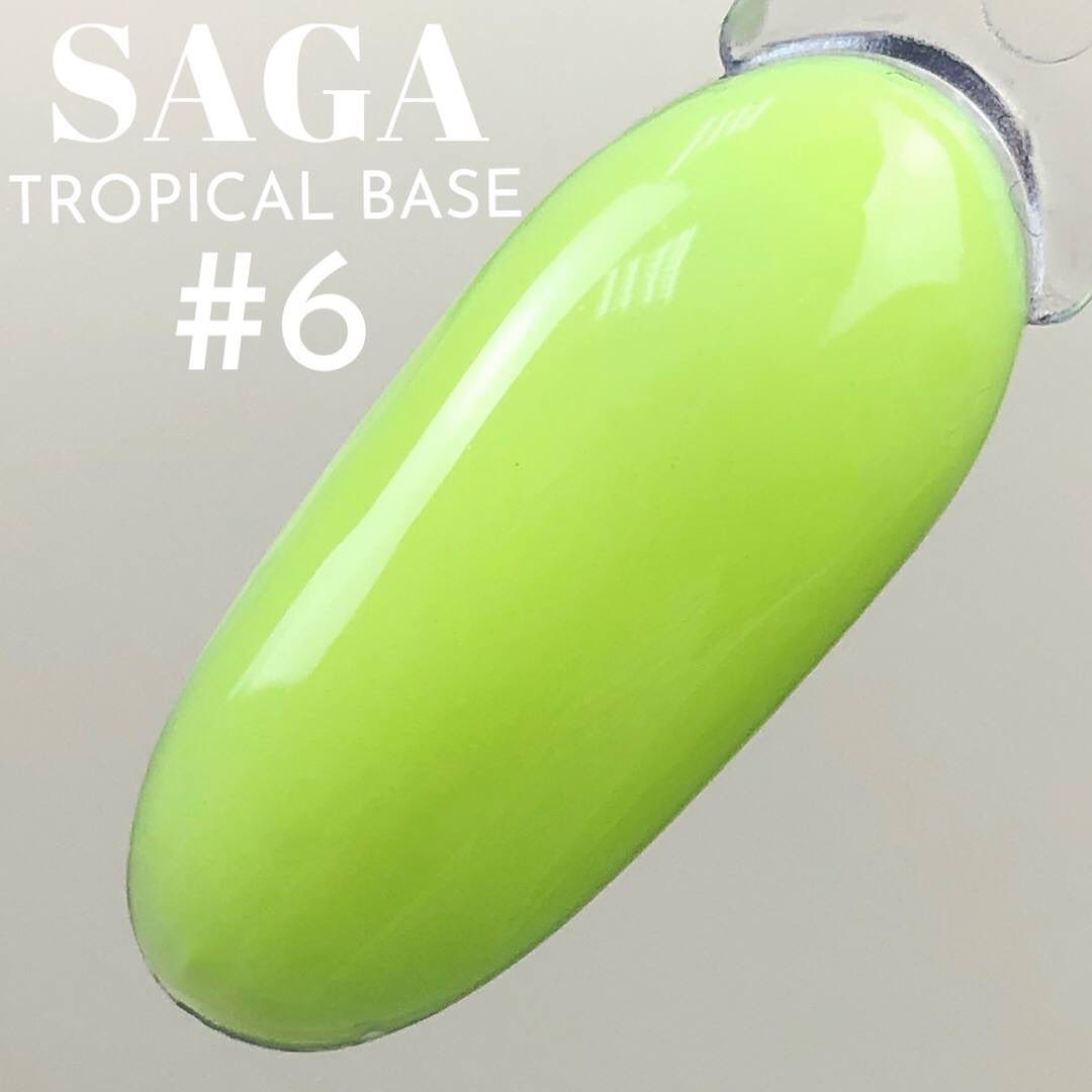 SAGA professional tropical BASE brush 6 (lime, neon), 8 ml SAGA professional tropical BASE brush 6 (lime, neon), 8 ml