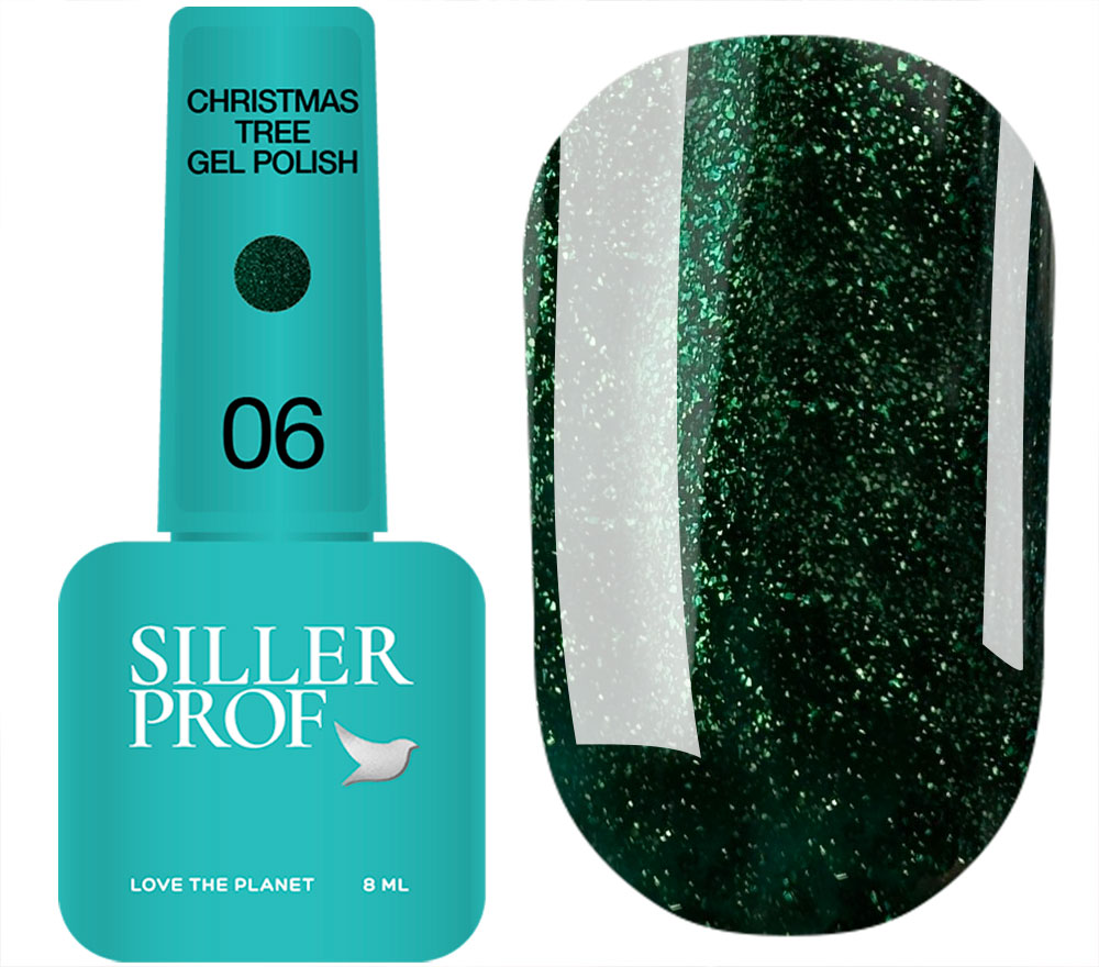 Siller gel varnish No. 037 (warm red, enamel), 8 ml