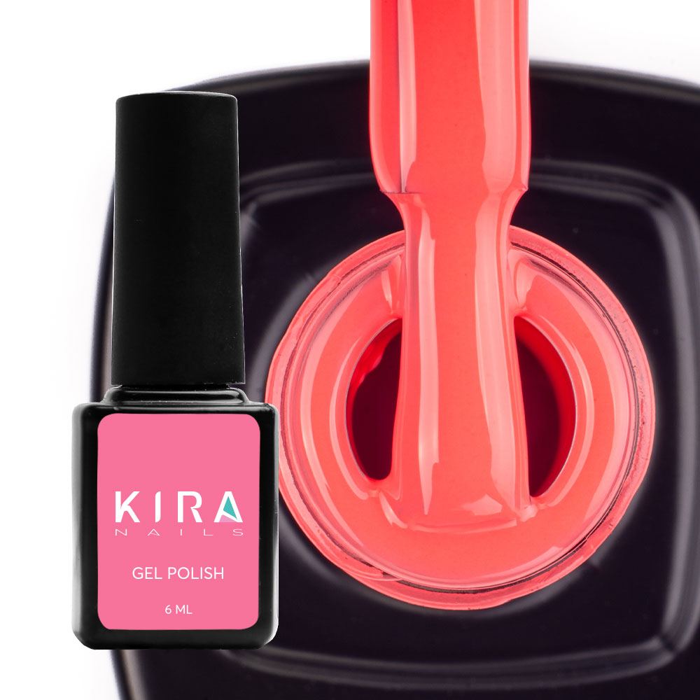 Гель-лак Kira Nails №018 (світлий кораловий, емаль), 6 мл
