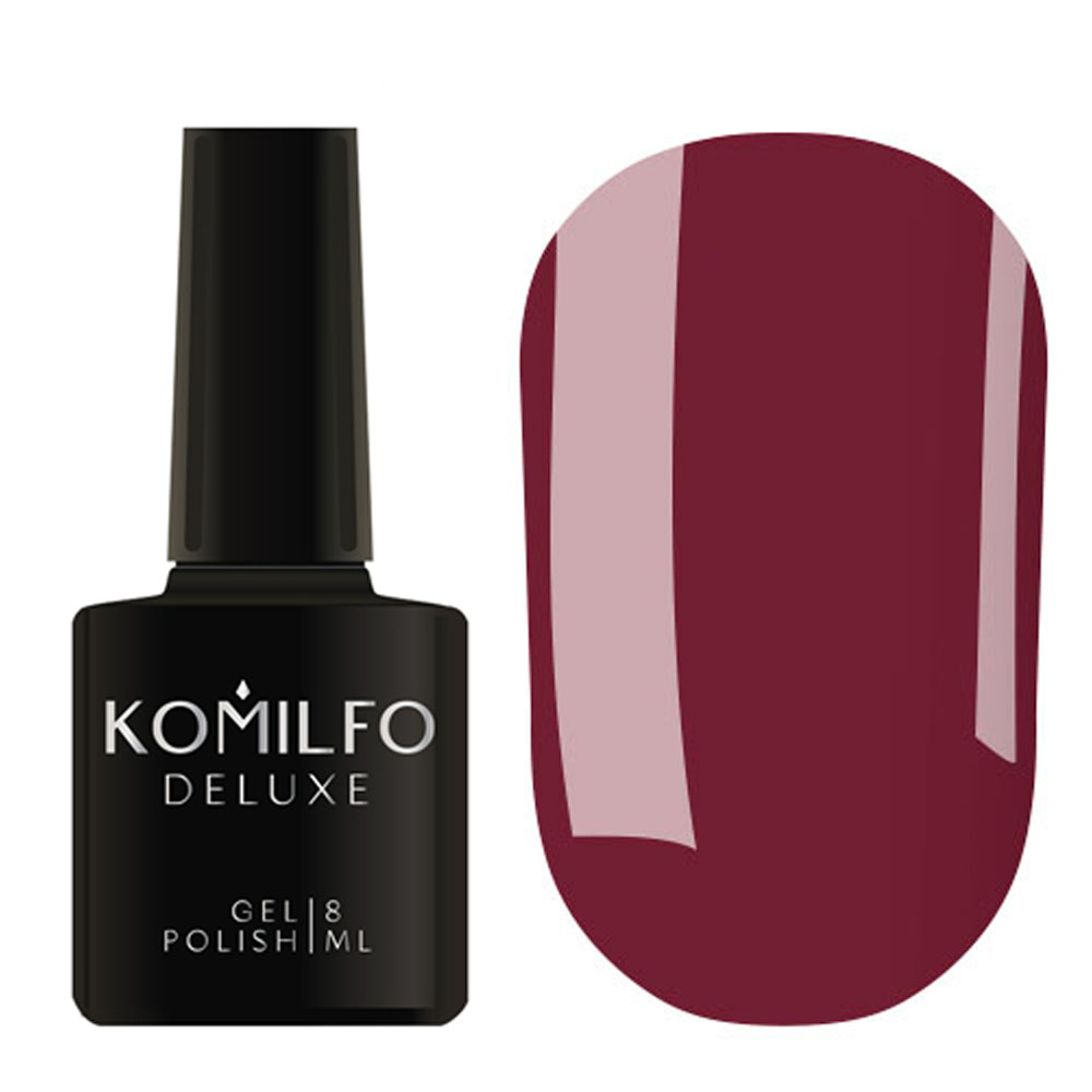 Gel polish Komilfo Deluxe Series D242 (classic Marsala, enamel), 8 ml.