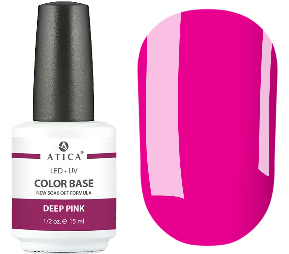 Atica Цветная база Deep Pink, 15 мл