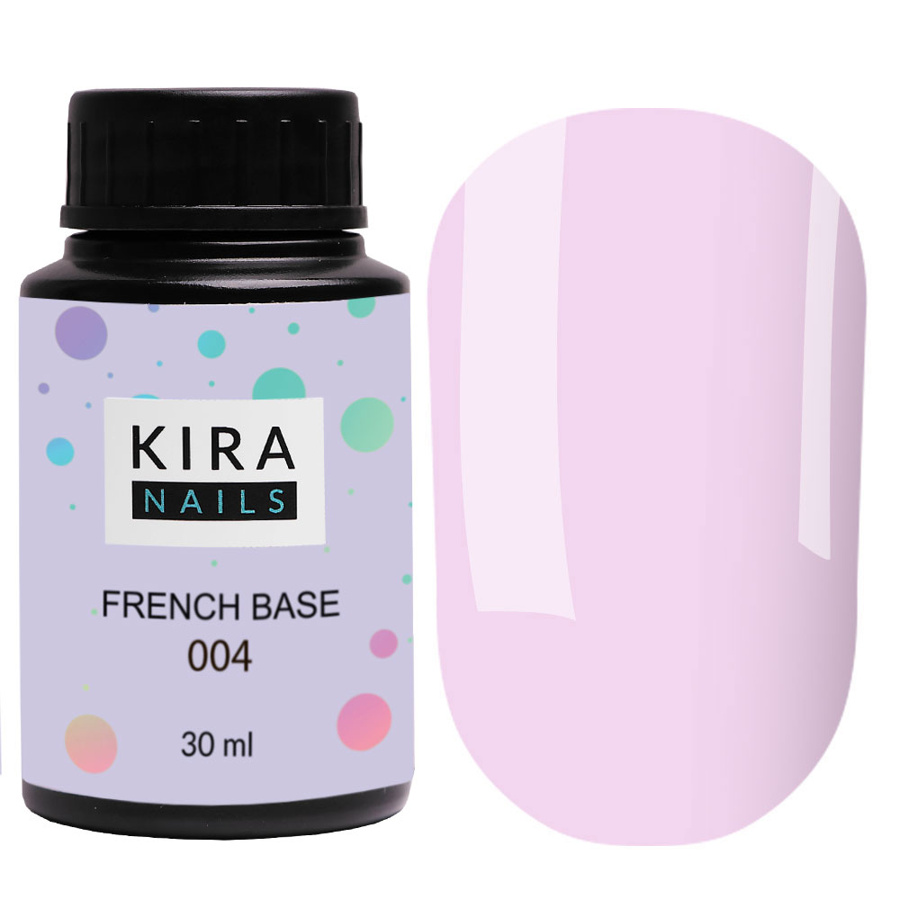 Kira Nails French Base 004 (ліловий), 30 мл