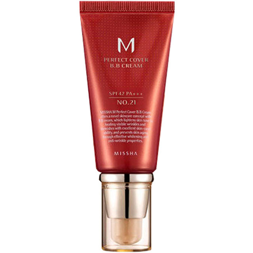 MISSHA M Perfect Cover BB Cream (SPF42 PA++) ВВ-крем, №21 (светлый беж), 50 мл