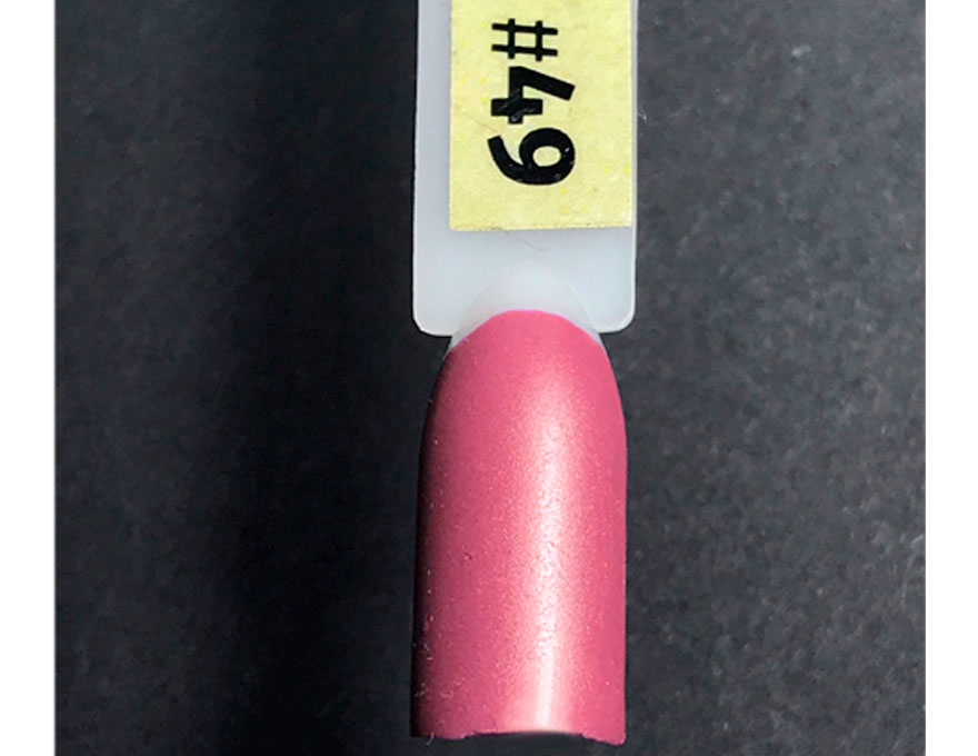 NUB 049 Gossip Girl nail polish (pink fuchsia with shimmer, matte), 14 ml
