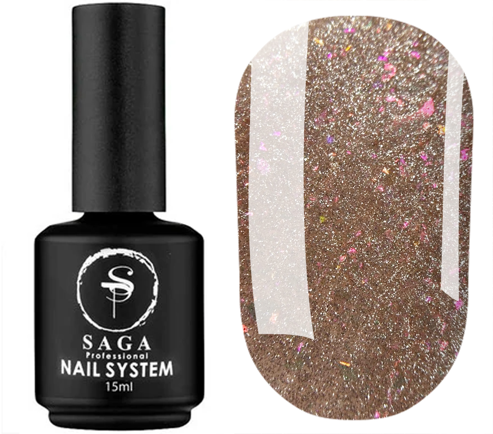 SAGA professional gel polish CAT SHINE 07 (bronze), 15 ml SAGA professional gel polish CAT SHINE 07 (bronze), 15 ml