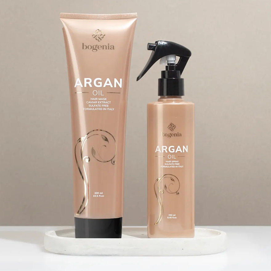 BOGENIA Hair mask with Argan Oil & Caviar Extract, 300 ml BOGENIA Hair mask with Argan Oil & Caviar Extract, 300 ml