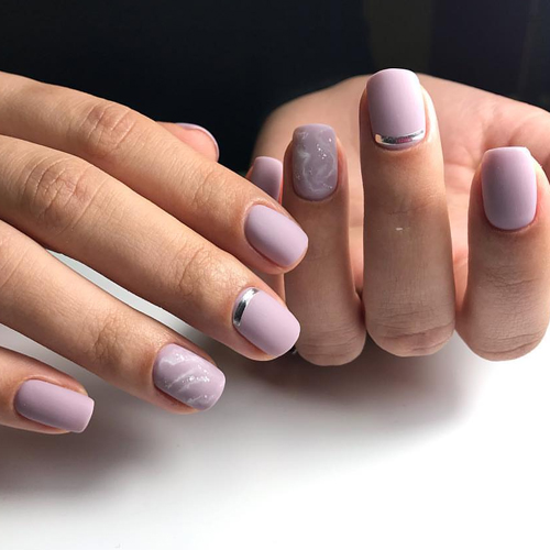 Gel polish Komilfo Deluxe Series D066 (muted, gray-lilac, enamel), 8 ml.