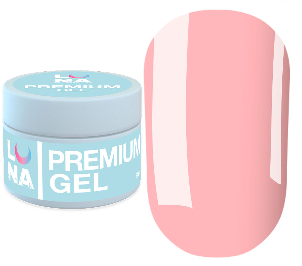 LUNA Гель для наращивания Gel Premium №09, 30 мл LUNA Гель для наращивания Gel Premium №09, 30 мл