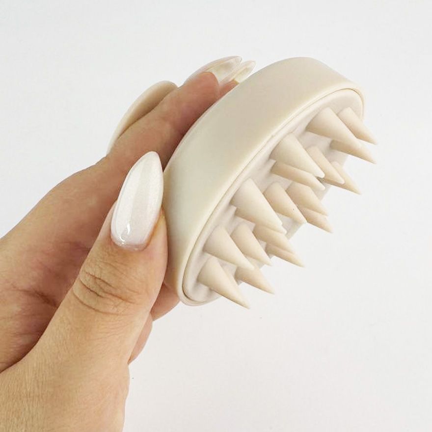 Massage silicone scalp brush, lilac