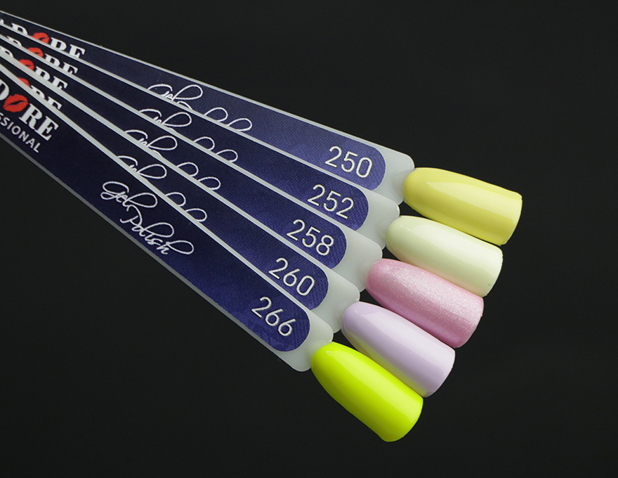 Gel varnish ADORE Professional No. 250 (light yellow, enamel), 7.5 ml