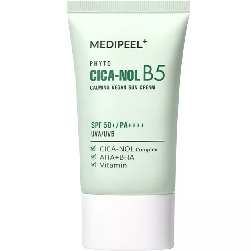 MEDI-PEEL Soothing sun cream for skin Phyto Cica-Nol B5 Calming Vegan Sun Cream SPF 50+ PA++++, 50 ml