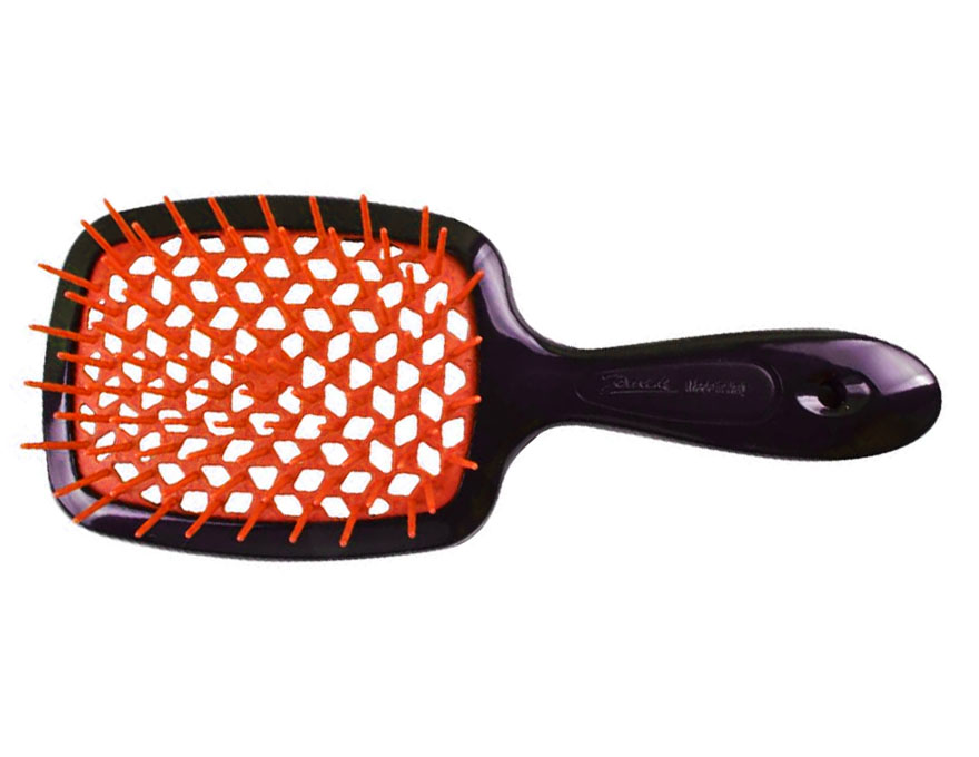 Janeke Superbrush Расческа для волос Черный с Оранжевым Janeke Superbrush Расческа для волос Черный с Оранжевым