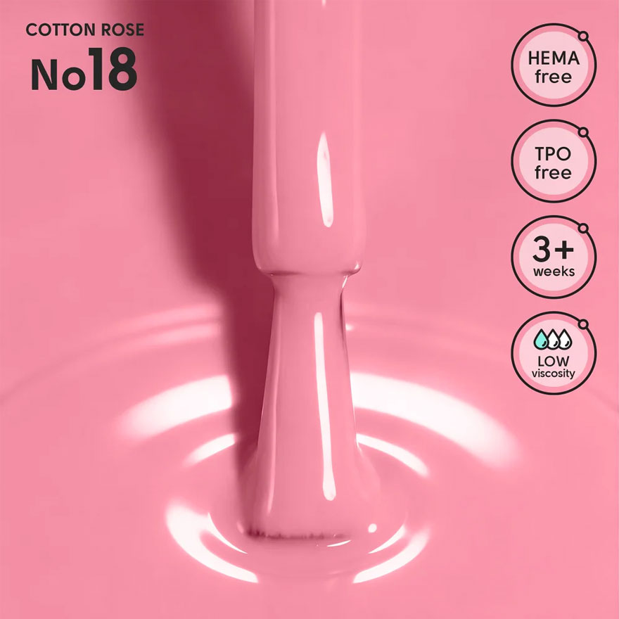 Shelly Гель-лак Cotton Rose 18, 12 мл